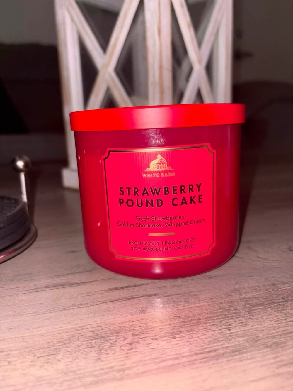 Strawberry Pound Cake 3 Wick Candle